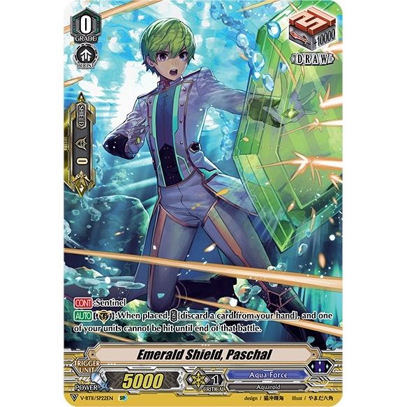 Image for Emerald Shield, Paschal (SP) (V-BT11/SP22EN) (V-BT11) - Cardfight Vanguard