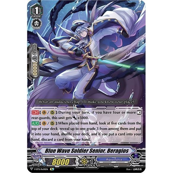 Image for Blue Wave Soldier Senior, Beragios (V-BT11/Re01EN) (V-BT11) - Cardfight Vanguard