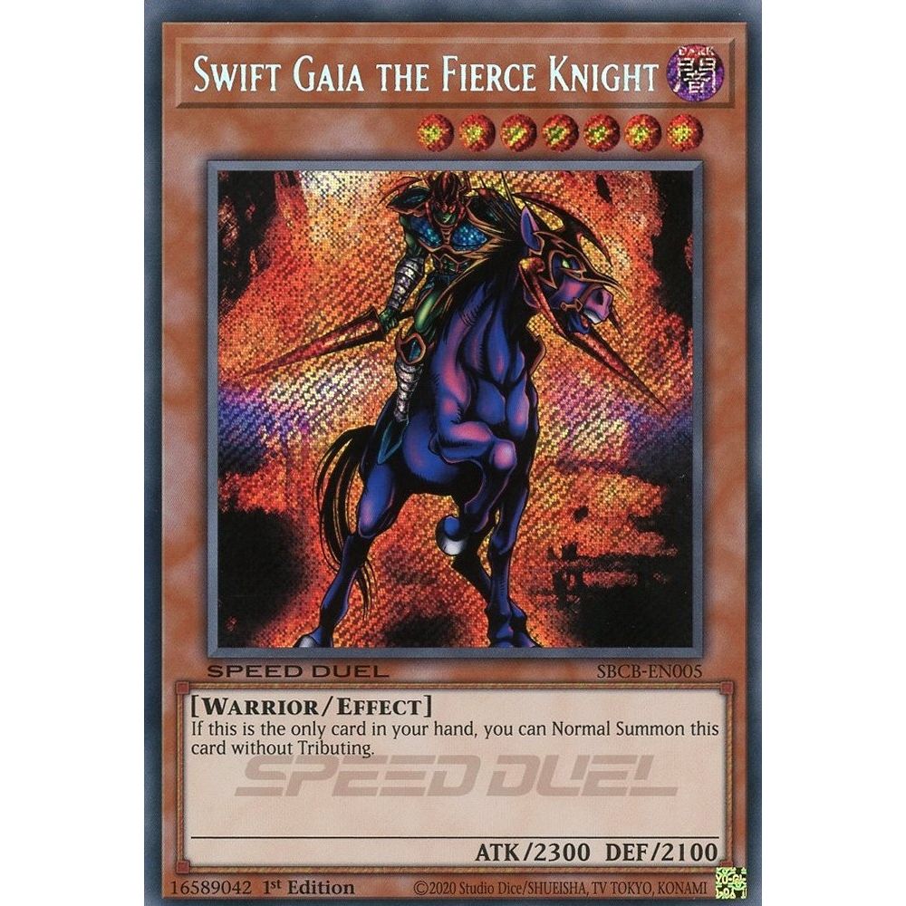 Image for Swift Gaia the Fierce Knight (Secret) (SBCB-EN005) (SBCB) - YuGiOh