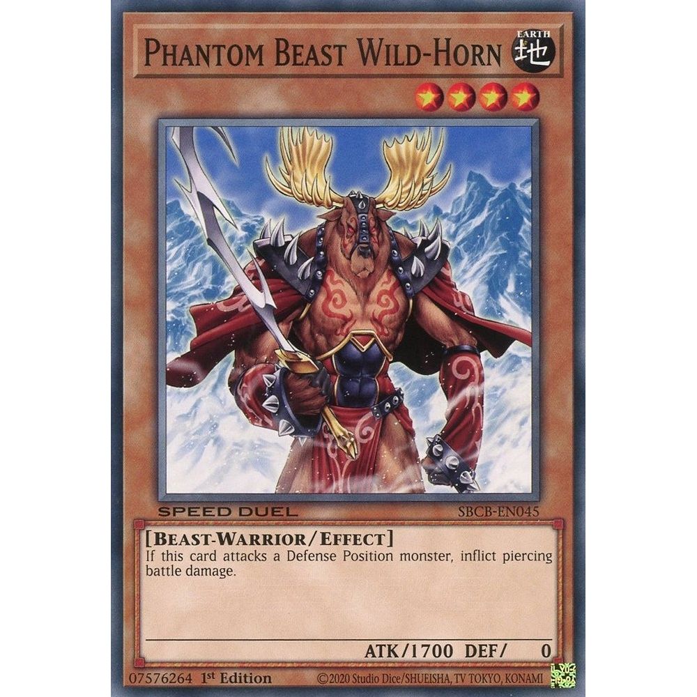 Image for Phantom Beast Wild-Horn (SBCB-EN045) (SBCB) - YuGiOh