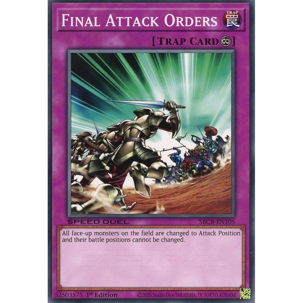 Image for Final Attack Orders (SBCB-EN105) (SBCB) - YuGiOh