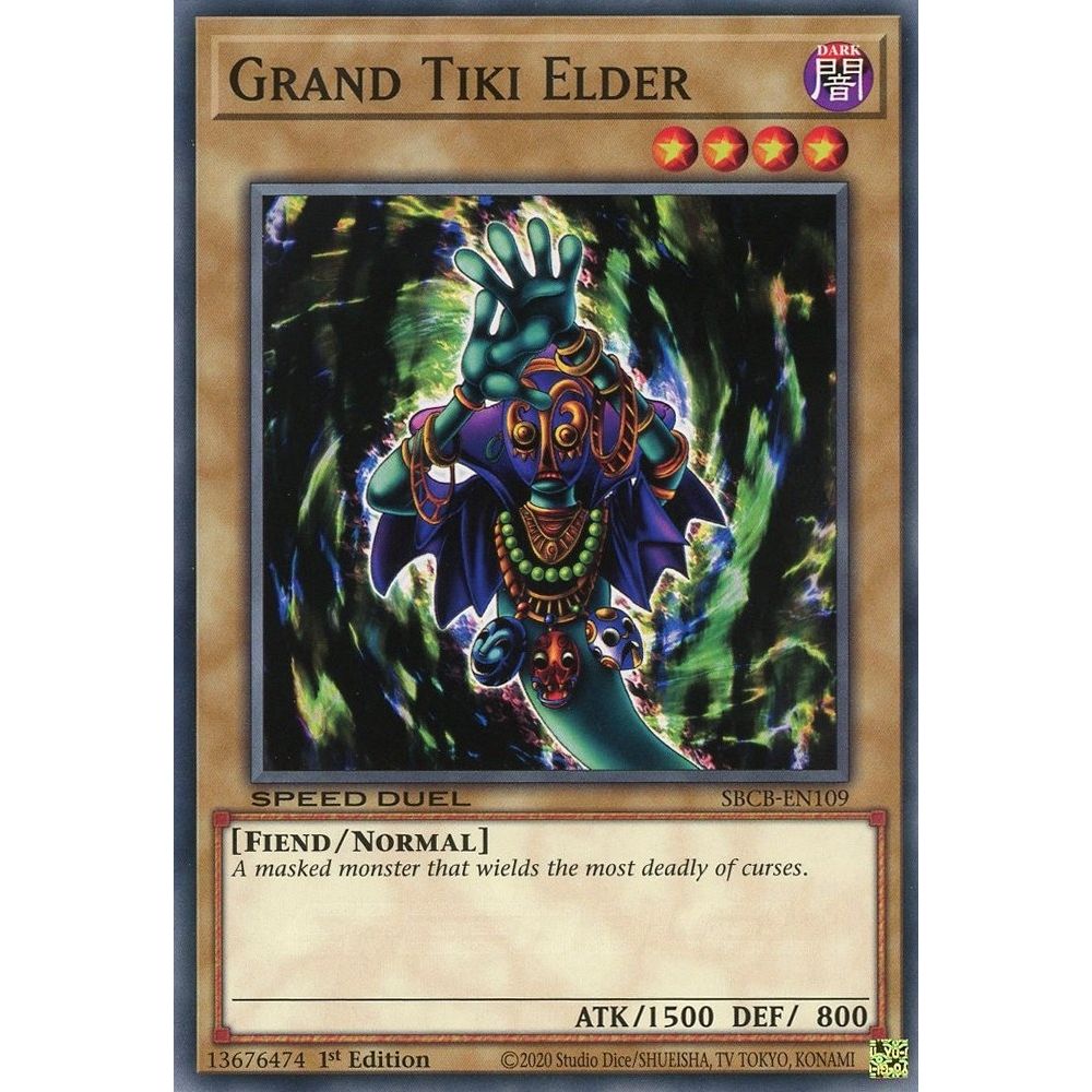 Image for Grand Tiki Elder (SBCB-EN109) (SBCB) - YuGiOh