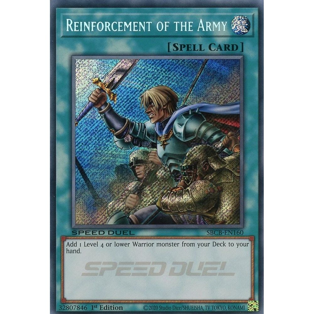 Image for Reinforcement of the Army (Secret) (SBCB-EN160) (SBCB) - YuGiOh