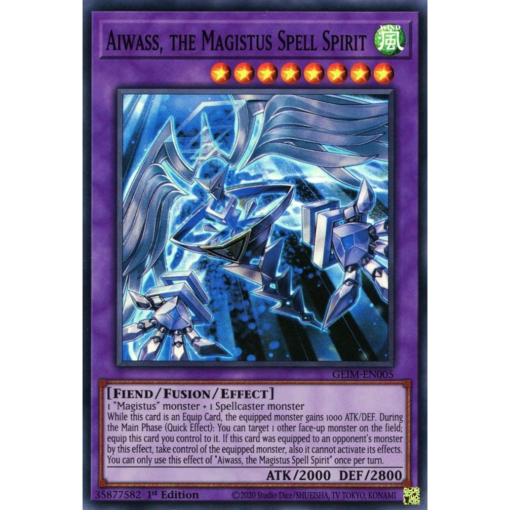 Image for Aiwass, the Magistus Spell Spirit (GEIM-EN005) (GEIM) - YuGiOh