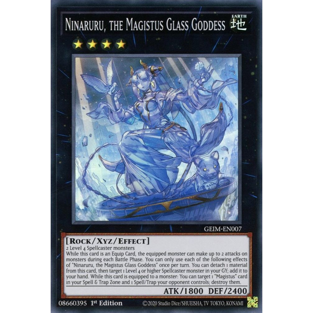 Image for Ninaruru, the Magistus Glass Goddess (GEIM-EN007) (GEIM) - YuGiOh