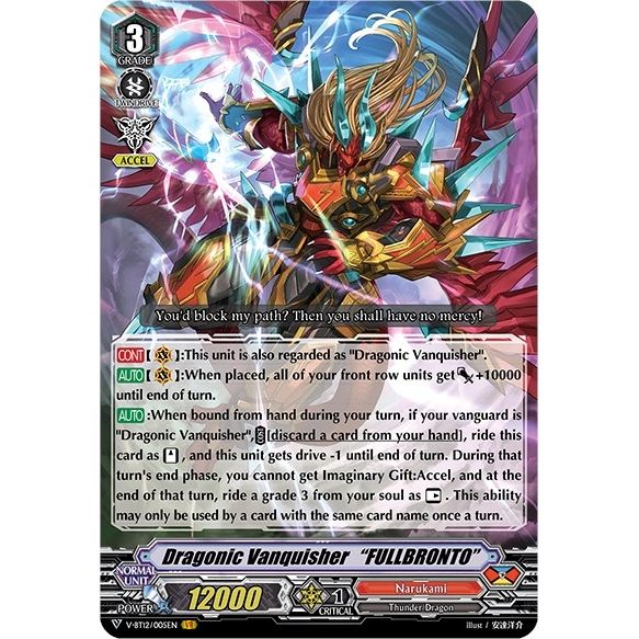 Image for Dragonic Vanquisher "FULLBRONTO" (V-BT12/005EN) (V-BT12) - Cardfight Vanguard