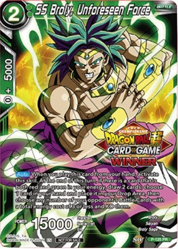 Image for SS Broly, Unforeseen Force (Top 16 Winner) (P-125) (TPR) - Dragon Ball Super: Masters