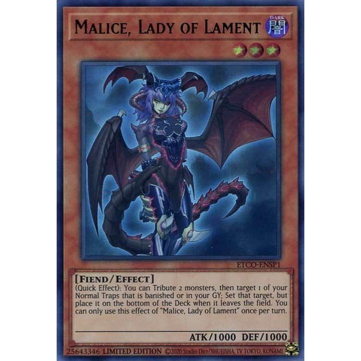 Image for Malice, Lady of Lament (UR) (ETCO-ENSP1) (ETCO-ENSP1) (ETCO) - YuGiOh