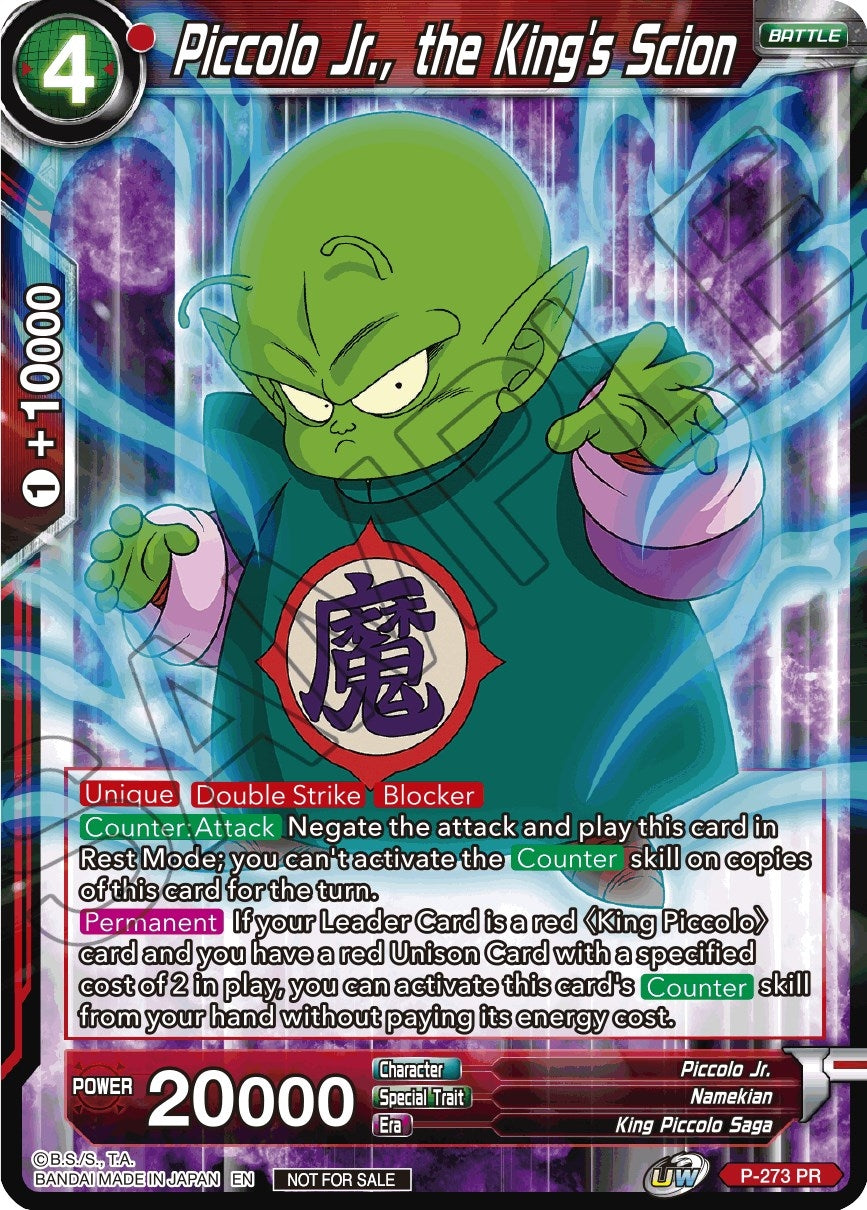 Image for Piccolo Jr., the King's Scion (Unison Warrior Series Tournament Pack Vol.3) (P-273) (TPR) - Dragon Ball Super: Masters