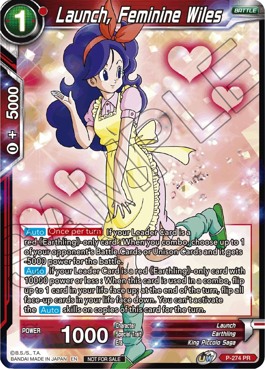 Image for Launch, Feminine Wiles (Unison Warrior Series Tournament Pack Vol.3) (P-274) (TPR) - Dragon Ball Super: Masters