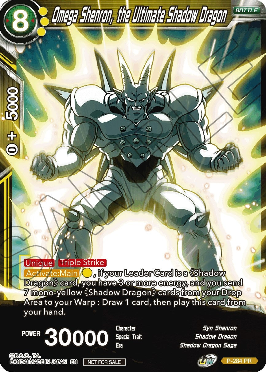 Image for Omega Shenron, the Ultimate Shadow Dragon (Unison Warrior Series Tournament Pack Vol.3) (P-284) (TPR) - Dragon Ball Super: Masters