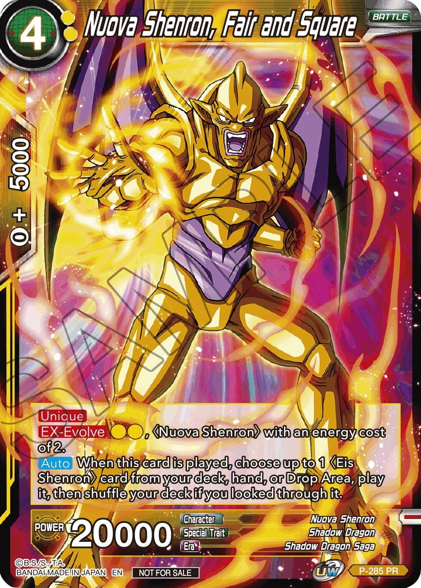 Image for Nuova Shenron, Fair and Square (Unison Warrior Series Tournament Pack Vol.3) (P-285) (TPR) - Dragon Ball Super: Masters