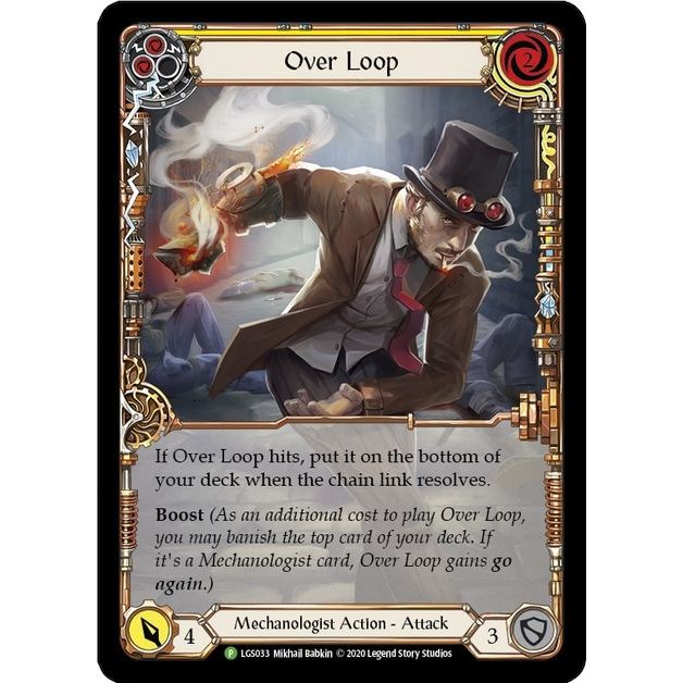 Image for Over Loop (Yellow) - LGS033 (LGS033) (PR) - Flesh and Blood TCG