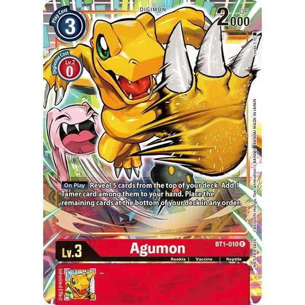 Image for Agumon - BT1-010 (Dash Pack Ver. 1.0) (BT1-010 R) (BT01-03A) - Digimon Card Game