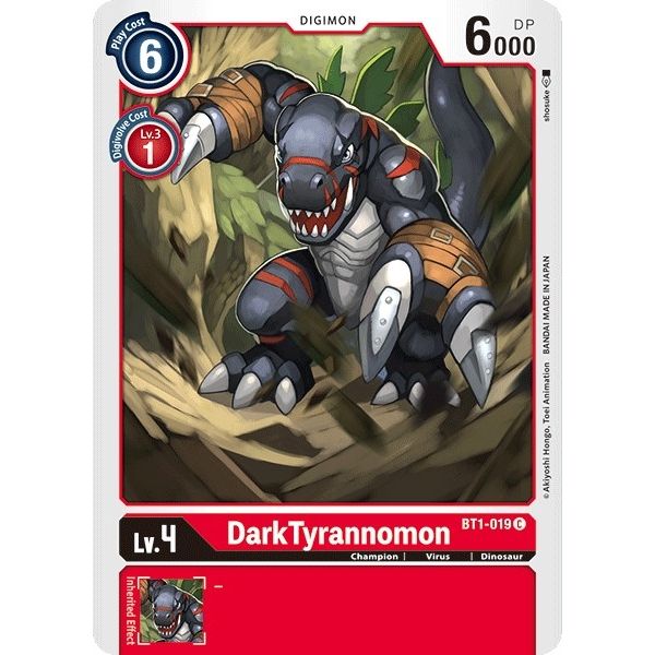Image for DarkTyrannomon (BT1-019 C) (BT01-03A) - Digimon Card Game