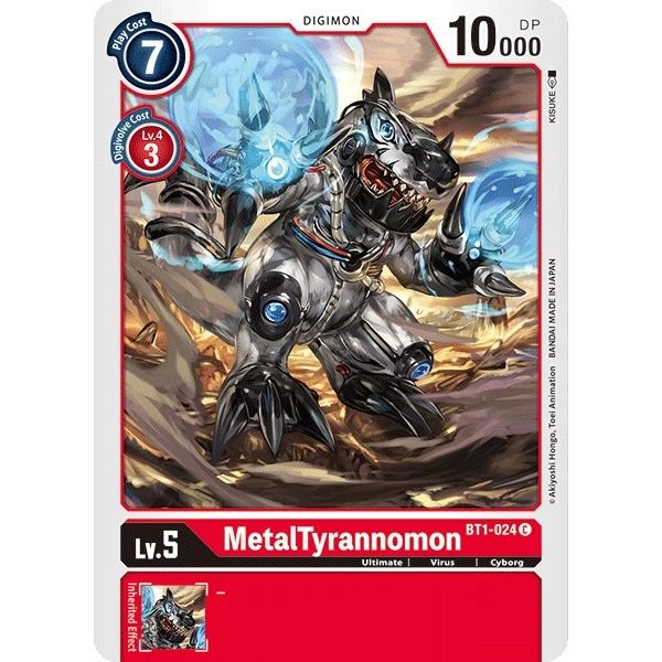 Image for MetalTyrannomon (BT1-024 C) (BT01-03A) - Digimon Card Game