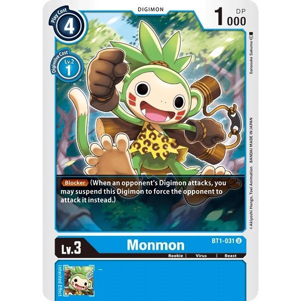 Image for Monmon (BT1-031 U) (BT01-03A) - Digimon Card Game