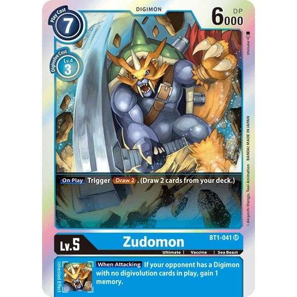 Image for Zudomon - BT1-041 (BT1-041 SR) (BT01-03A) - Digimon Card Game