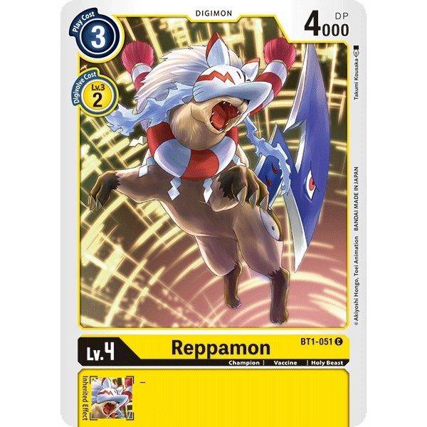 Image for Reppamon (BT1-051 C) (BT01-03A) - Digimon Card Game