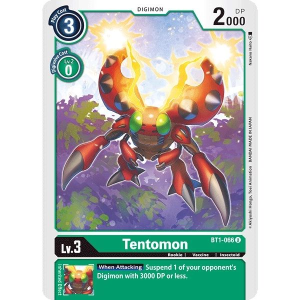 Image for Tentomon (BT1-066 U) (BT01-03A) - Digimon Card Game
