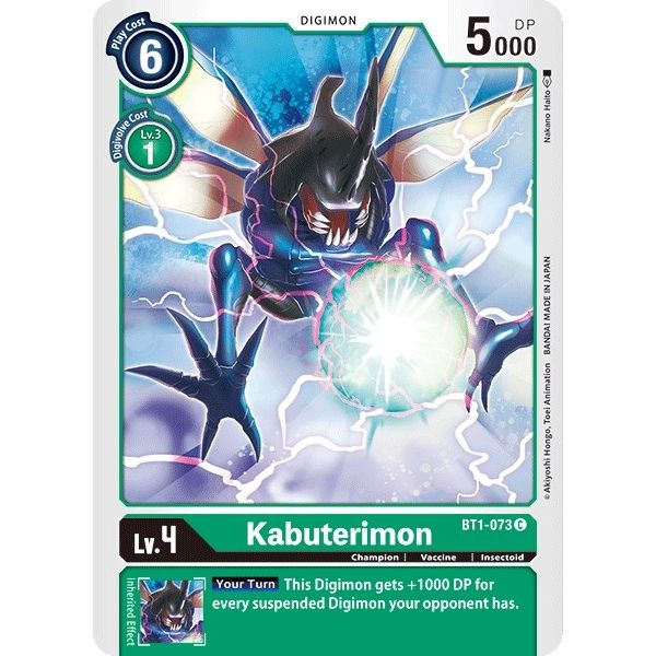 Image for Kabuterimon (BT1-073 C) (BT01-03A) - Digimon Card Game
