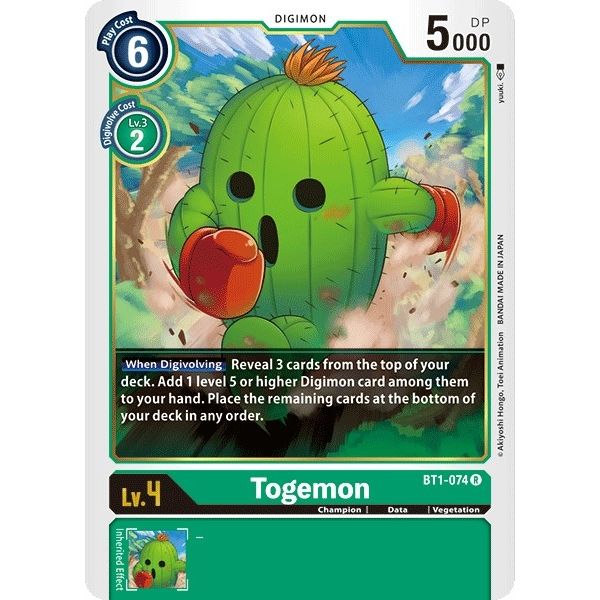 Image for Togemon (BT1-074 R) (BT01-03A) - Digimon Card Game