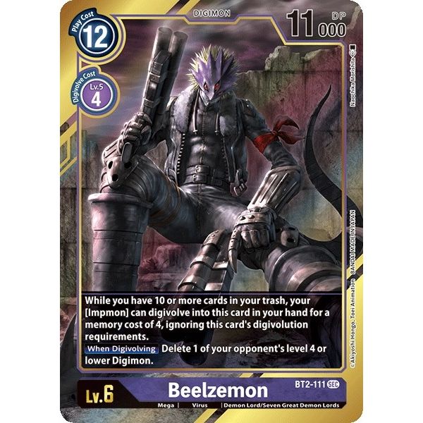 Image for Beelzemon (Alternate Art) (BT2-111 SEC) (BT01-03A) - Digimon Card Game