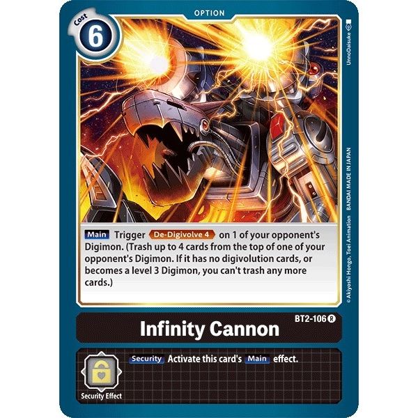 Image for Infinity Cannon (BT2-106 R) (BT01-03A) - Digimon Card Game