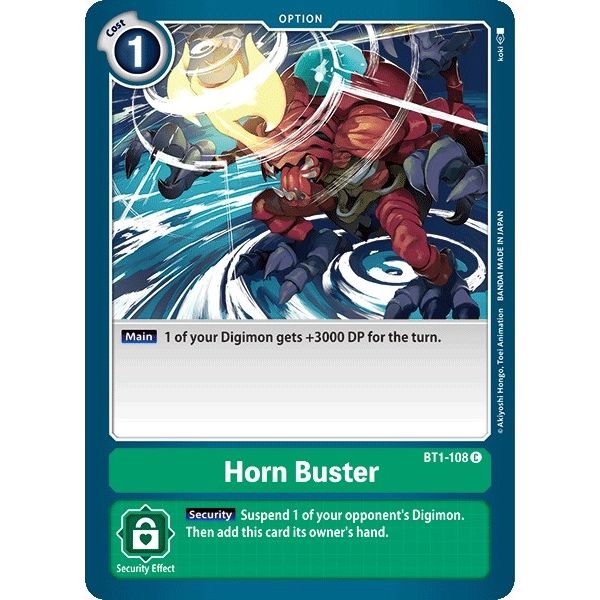 Image for Horn Buster (BT1-108 C) (BT01-03A) - Digimon Card Game