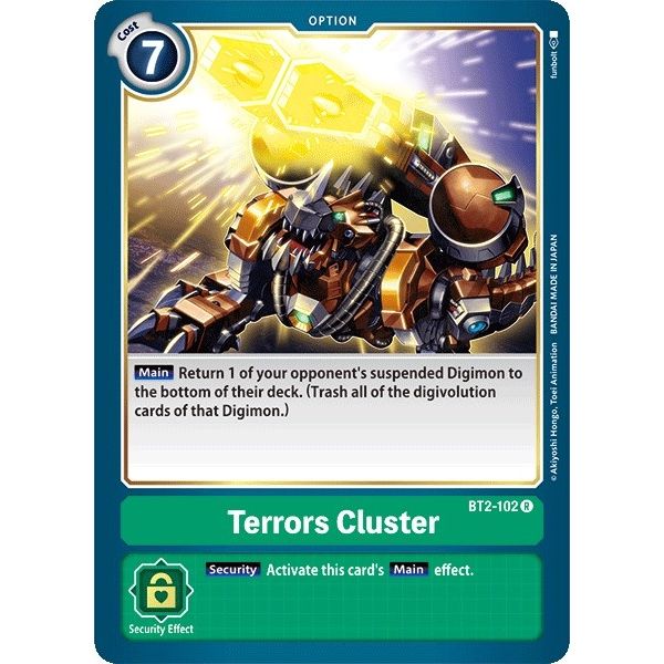 Image for Terrors Cluster (BT2-102 R) (BT01-03A) - Digimon Card Game