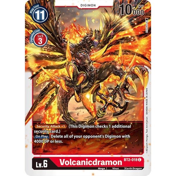 Image for Volcanicdramon (BT2-018 C) (BT01-03A) - Digimon Card Game