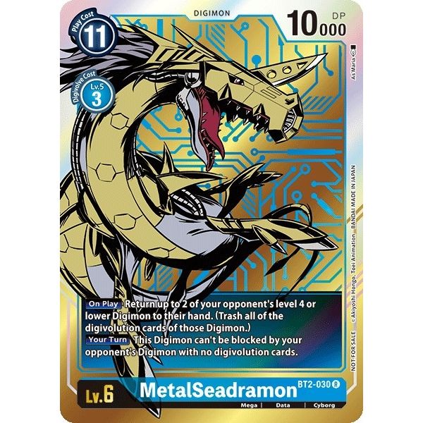 Image for MetalSeadramon - BT2-030 (Dash Pack Ver. 1.0) (BT2-030 R) (BT01-03A) - Digimon Card Game