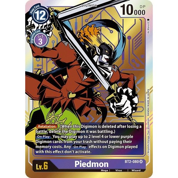 Image for Piedmon (Alternate Art) (BT2-080 SR) (BT01-03A) - Digimon Card Game