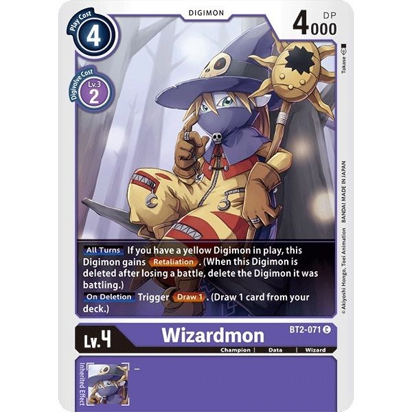 Image for Wizardmon (BT2-071 C) (BT01-03A) - Digimon Card Game