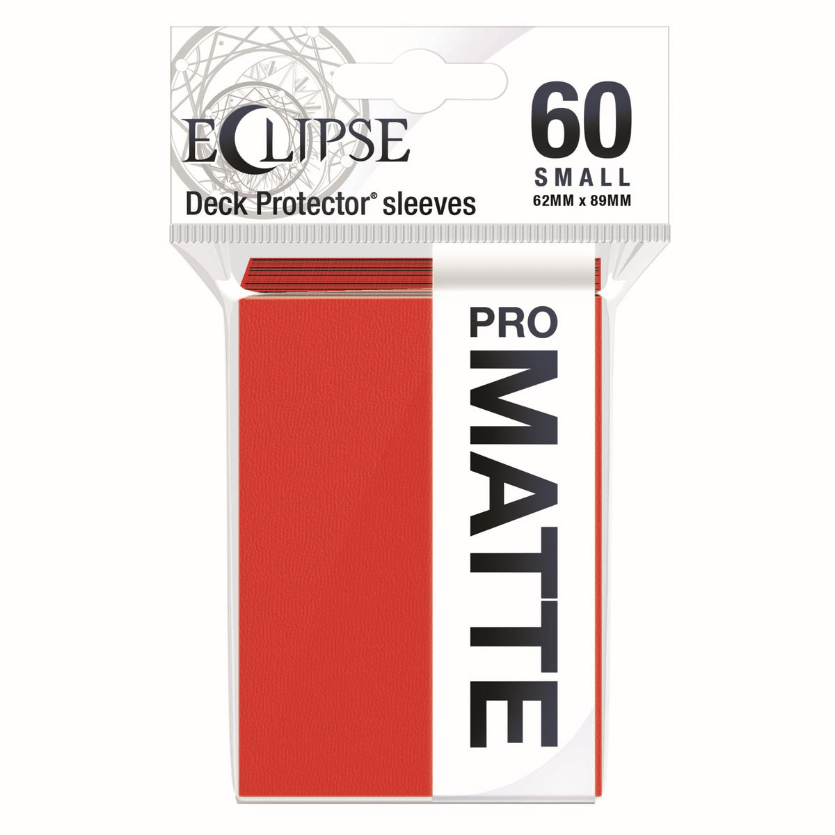 Image for PRO-Matte Eclipse Small Deck Protector Sleeves - Apple Red (60-Pack) - Card Sleeves