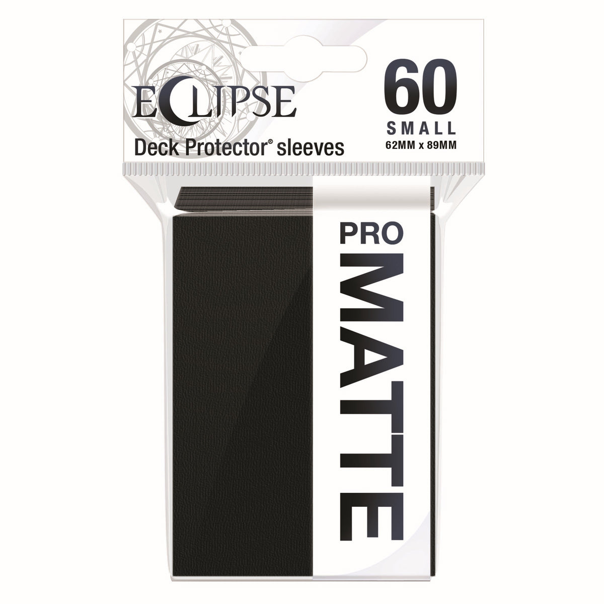 Image for PRO-Matte Eclipse Small Deck Protector Sleeves - Jet Black (60-Pack) - Card Sleeves