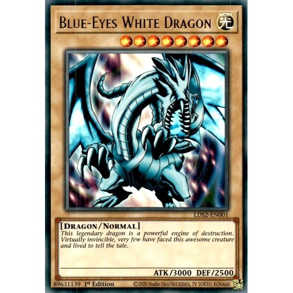 Image for Blue-Eyes White Dragon (LDS2-EN001) (LDS2) - YuGiOh