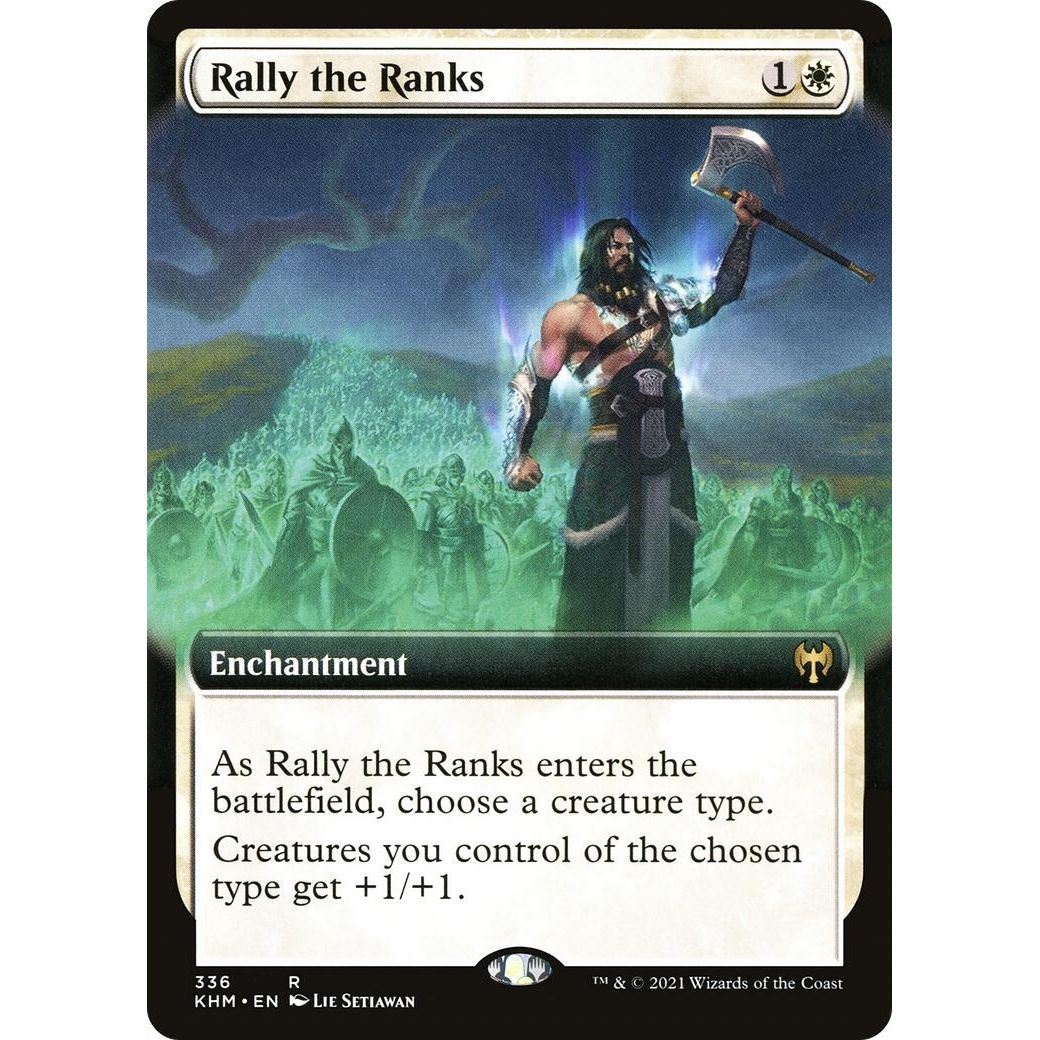 Image for Rally the Ranks (Extended Art) (336) (KHM) - Magic: The Gathering