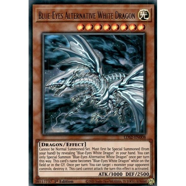Image for Blue-Eyes Alternative White Dragon (LDS2-EN008) (LDS2) - YuGiOh