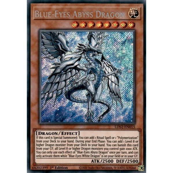 Image for Blue-Eyes Abyss Dragon (LDS2-EN015) (LDS2) - YuGiOh
