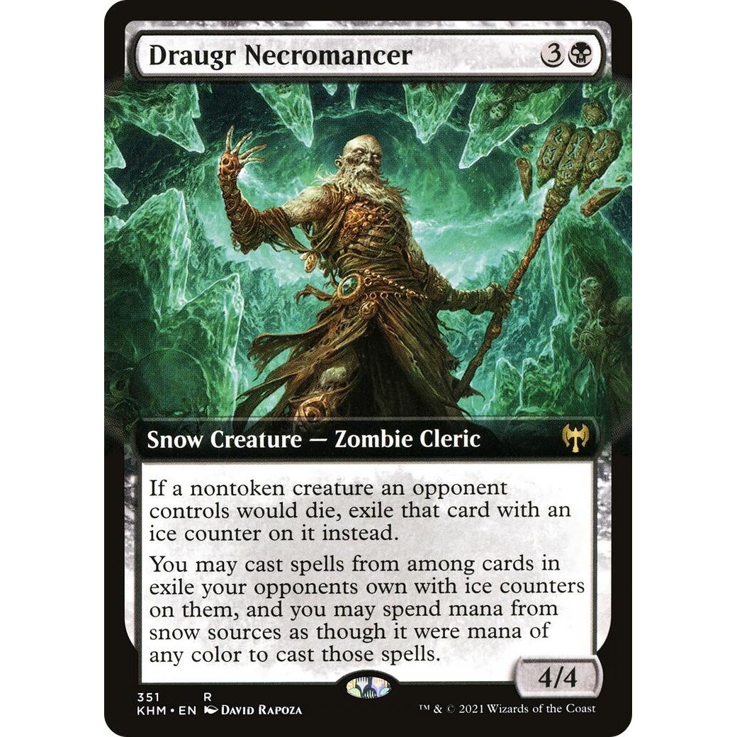 Image for Draugr Necromancer (Extended Art) (351) (KHM) - Magic: The Gathering