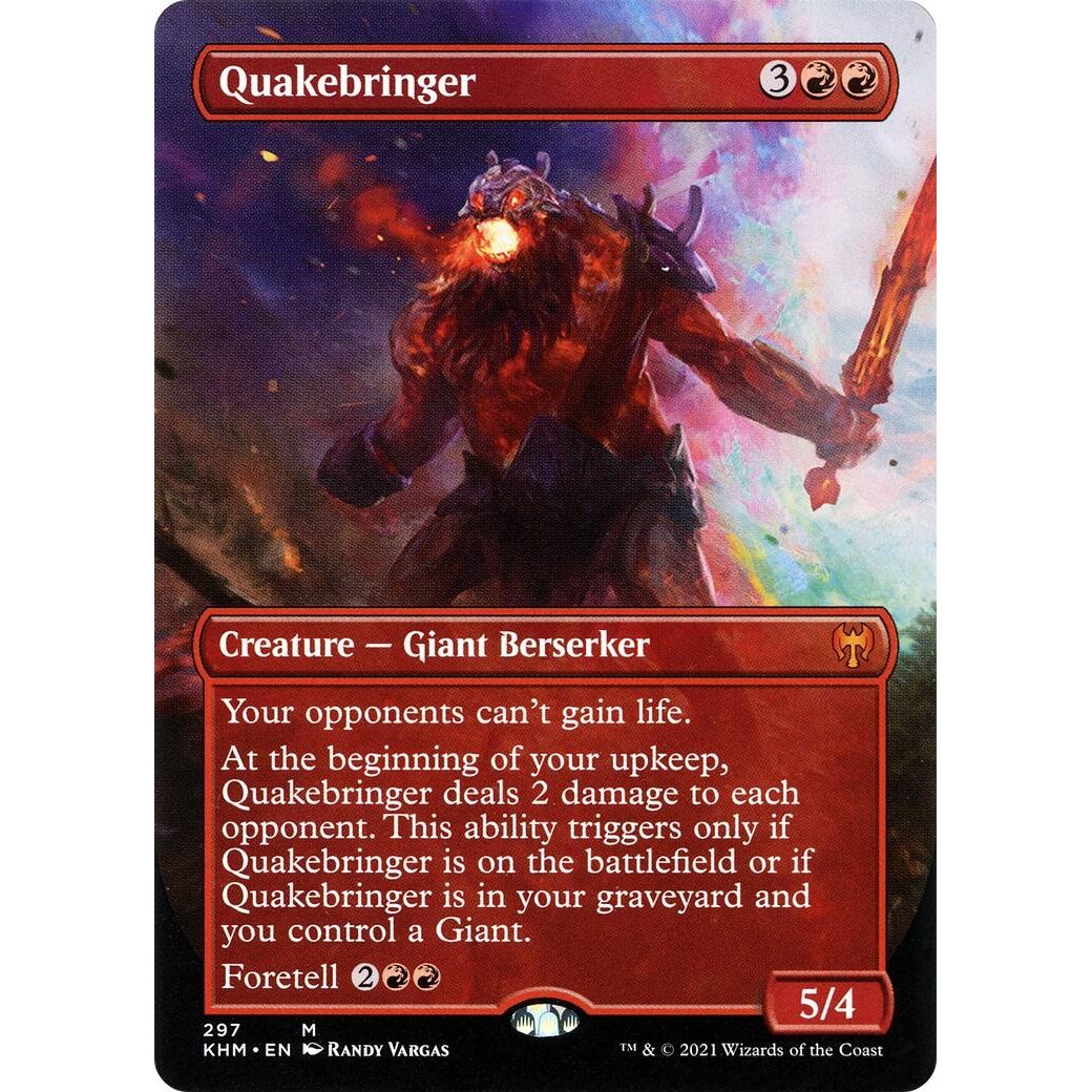 Image for Quakebringer (Borderless) (297) (KHM) - Magic: The Gathering
