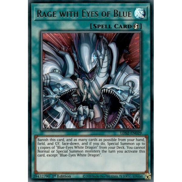 Image for Rage with Eyes of Blue (LDS2-EN029) (LDS2) - YuGiOh