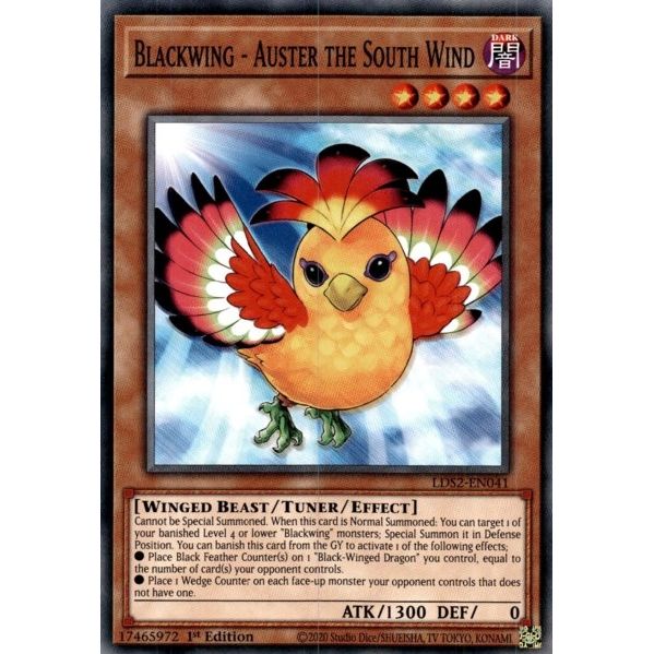 Image for Blackwing - Auster the South Wind (LDS2-EN041) (LDS2) - YuGiOh