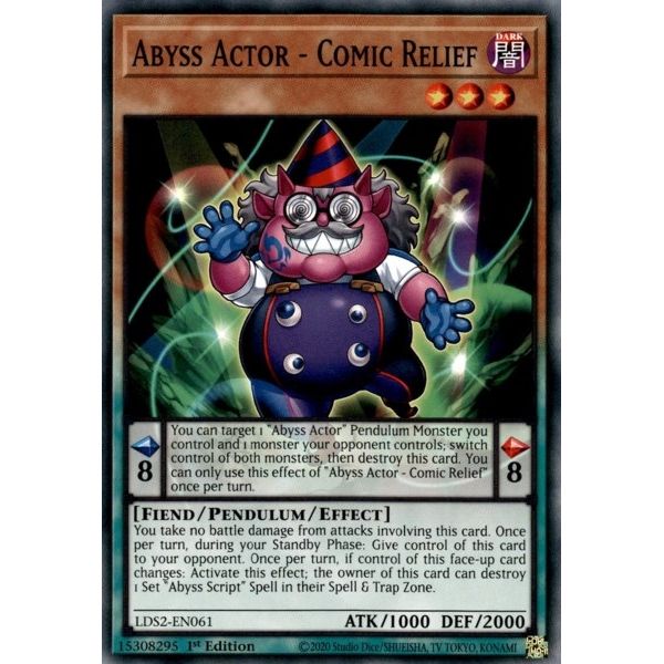 Image for Abyss Actor - Comic Relief (LDS2-EN061) (LDS2) - YuGiOh