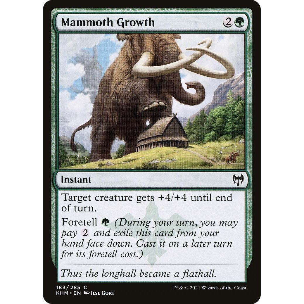 Image for Mammoth Growth (183) (KHM) - Magic: The Gathering