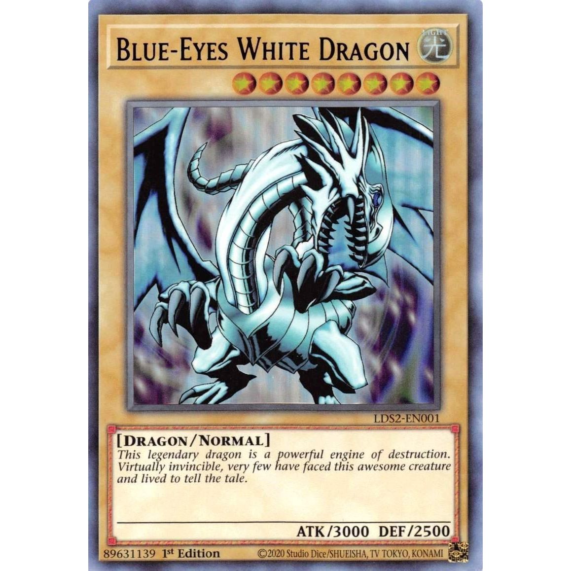 Image for Blue-Eyes White Dragon (Purple) (LDS2-EN001) (LDS2) - YuGiOh