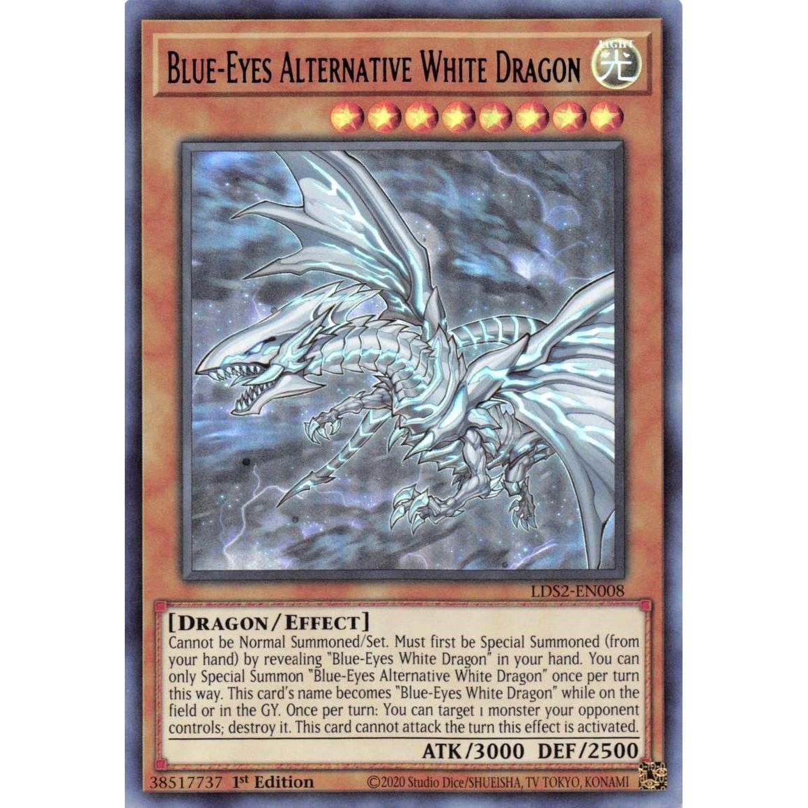 Image for Blue-Eyes Alternative White Dragon (Blue) (LDS2-EN008) (LDS2) - YuGiOh