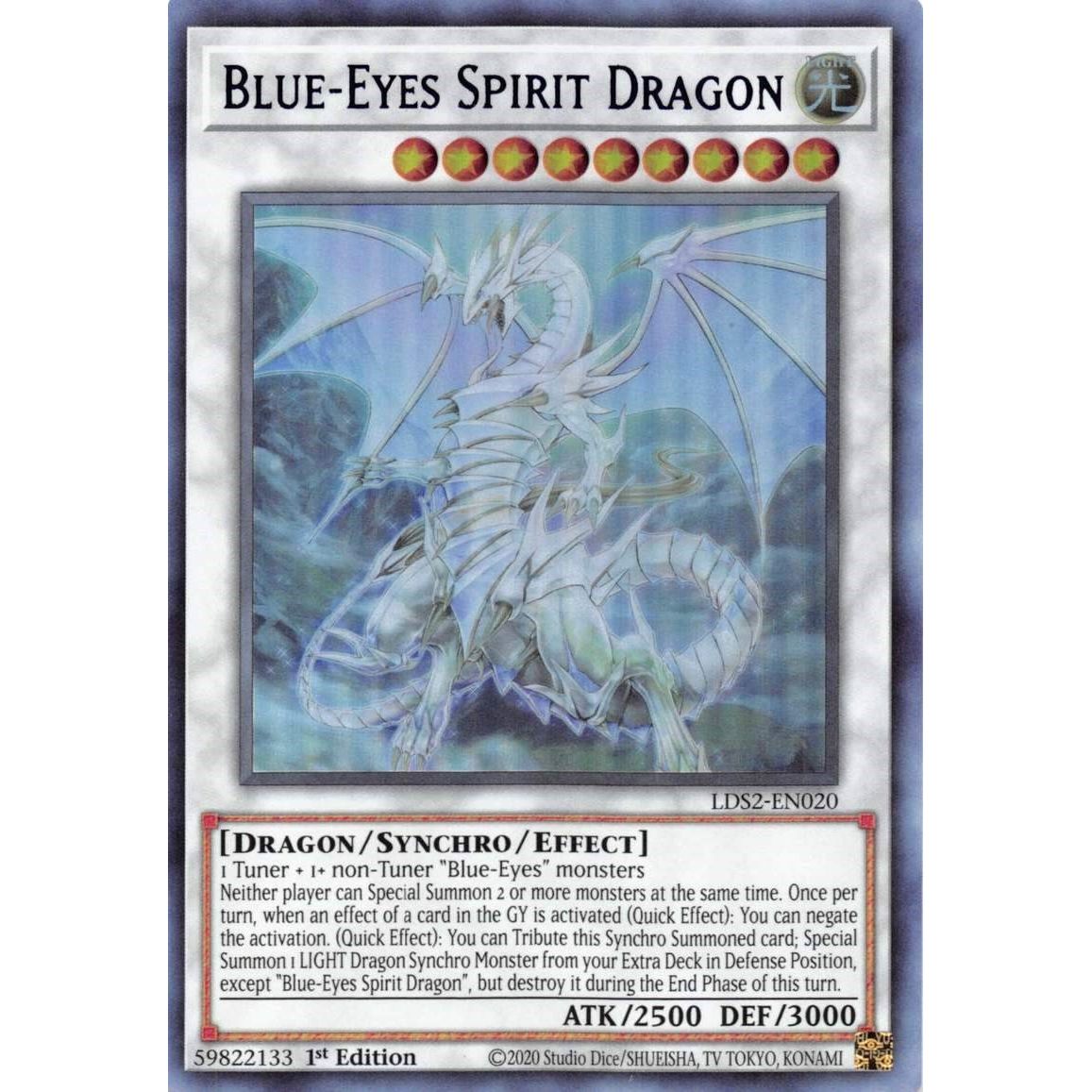 Image for Blue-Eyes Spirit Dragon (Blue) (LDS2-EN020) (LDS2) - YuGiOh