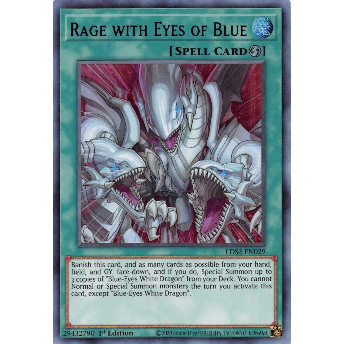Image for Rage with Eyes of Blue (Purple) (LDS2-EN029) (LDS2) - YuGiOh